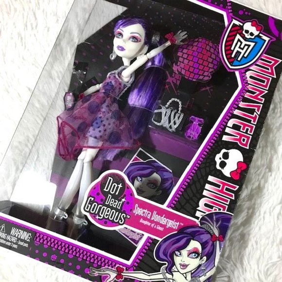 NWOT Monster High Dot Dead Gorgeous SPECTRA VONDERGEIST - Picture 1 of 16